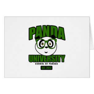 Cartão Universidade da panda - verde