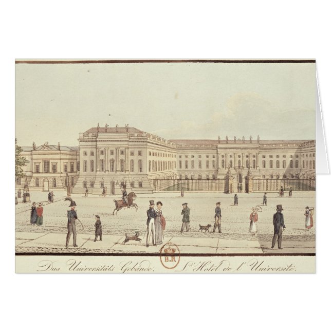 Cartão Universidade de Berlim, Berlim (Frente Horizontal)