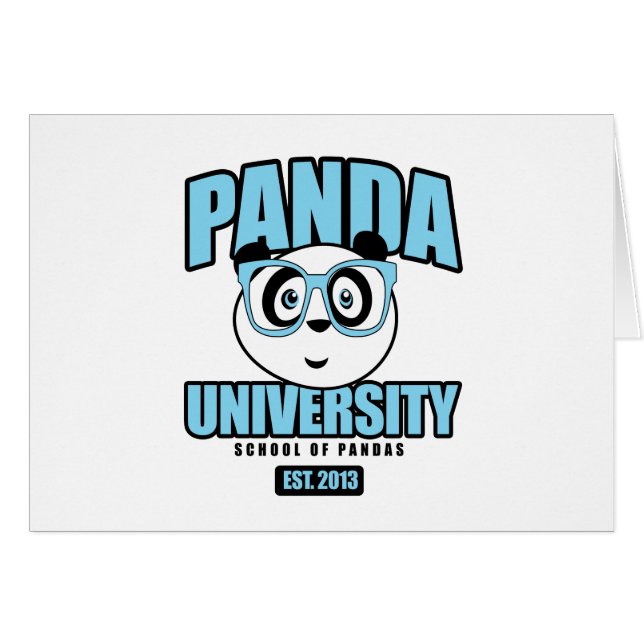 Cartão Universidade de Panda - Azul (Frente Horizontal)