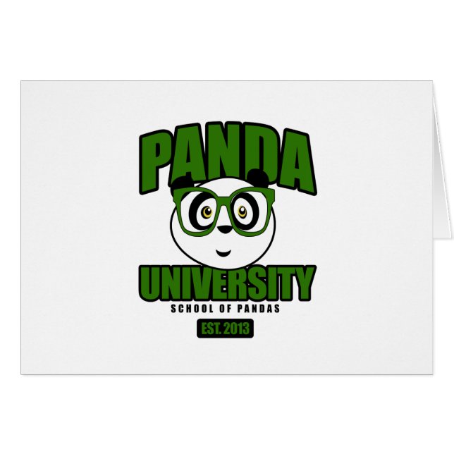 Cartão Universidade de Panda - Verde (Frente Horizontal)