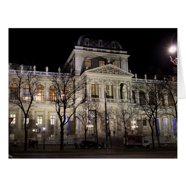 Cartão Universidade De Viena Áustria (Frente horizontal)