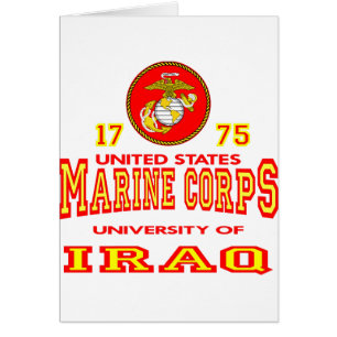 Cartão Universidade do Corpo do Marines dos Estados