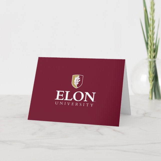 Cartão Universidade Elon | Parabéns Graduado (Frente)