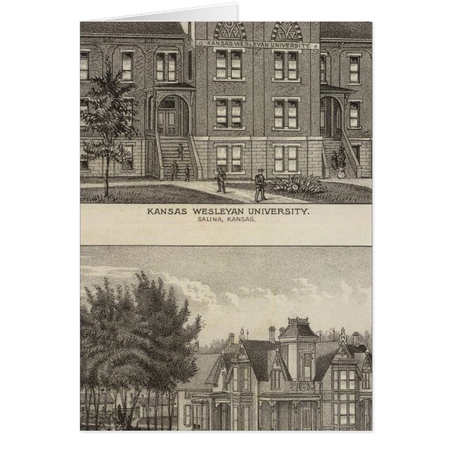 Cartão Universidade Kansas Wesleyan (Frente)