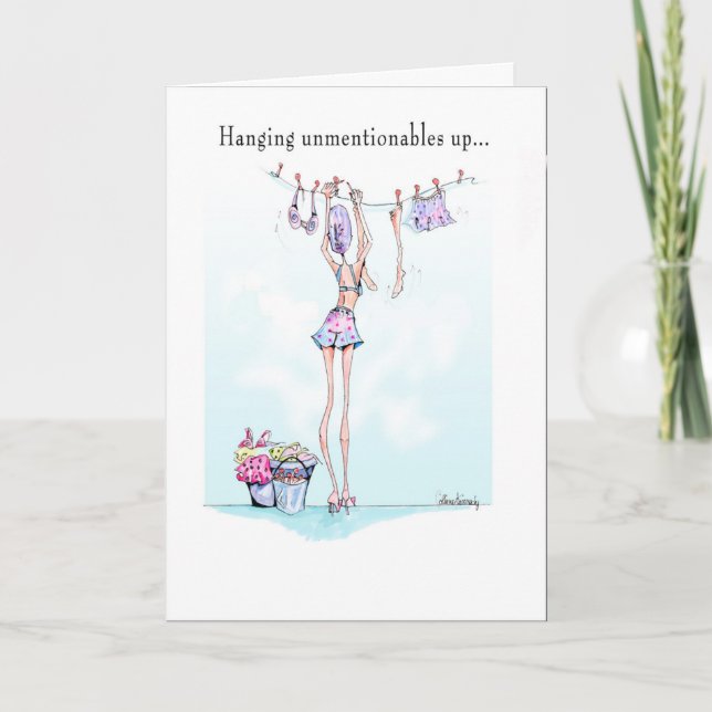 Cartão Unmentionable Funny Birthday card (Frente)