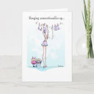 Cartão Unmentionable Funny Birthday card