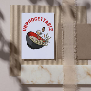 Cartão Unphogettable - Comida de Pho Vietnamita