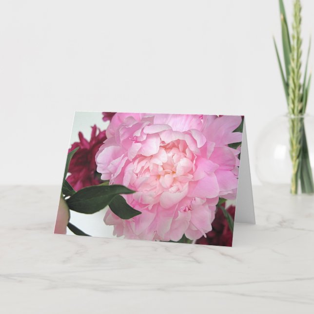 Cartão Untitled Peony Greeting Card (Frente)