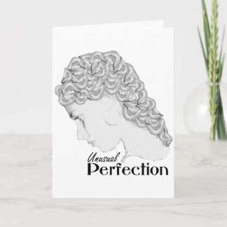Cartão Unusual Perfection Blank Greetings Card