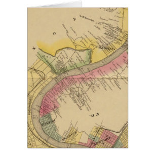 Cartão Upper Ohio River e Valley