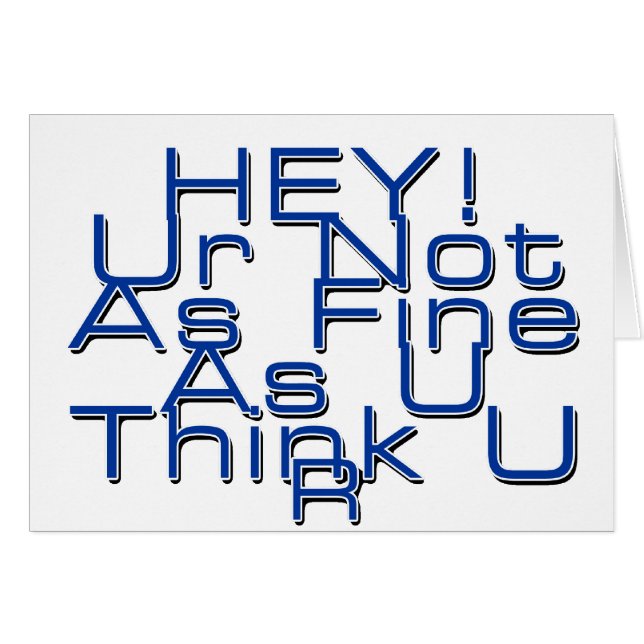 Cartão Ur tão muito bem quanto você pensa que você é (Frente Horizontal)