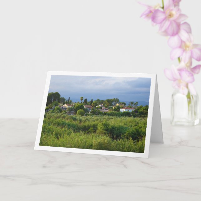 Cartão Urbanização Sant Miquel, Valencia, Espanha (Orquídea)