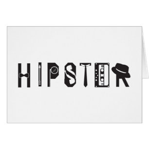 Cartão urbano Indie da tipografia do hipster