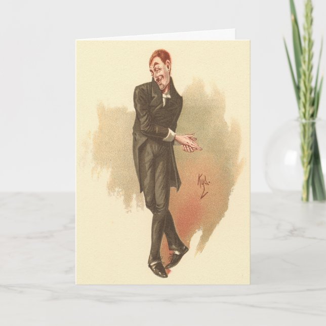 Cartão Uriah Heep por Kyd do David Copperfield, de Dicken (Frente)