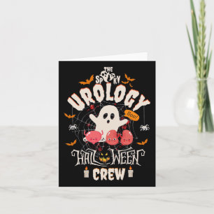 Cartão Urologia Spooky Halloween Crew Cute Nurse Stu