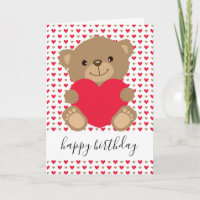 Ursinho Bonito com Bebê Personalizado pelo Coração
