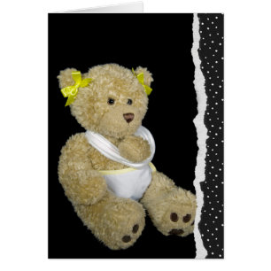 Cartão Ursinho de pelúcia fica bem