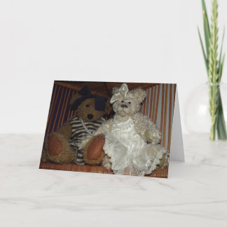 Cartão Ursinhos feitos à mão