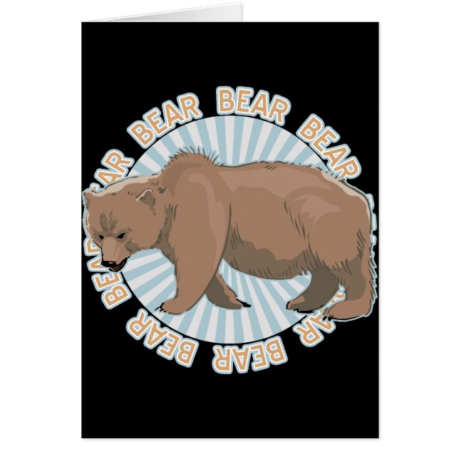 Cartão Urso clássico (Frente)