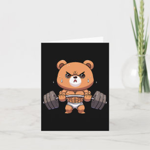 Cartão Urso Criador de Pormenores Musculatura Do Músculo 