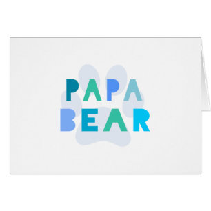 Cartão Urso da papá