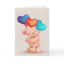 Urso de Aniversário e Balões para Tia