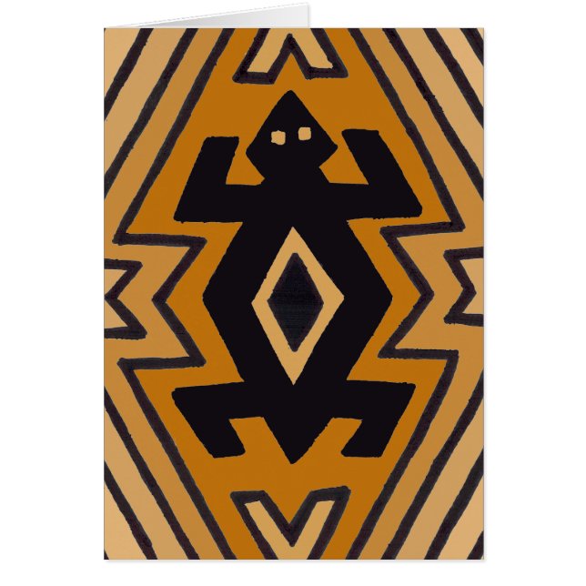 Cartão Urso de Mimbres Nativo Americano (Frente)