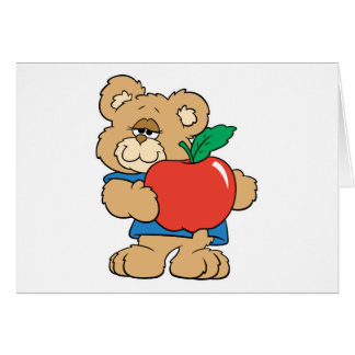 Cartão Urso de Teddy da Apple, Dias da Escola