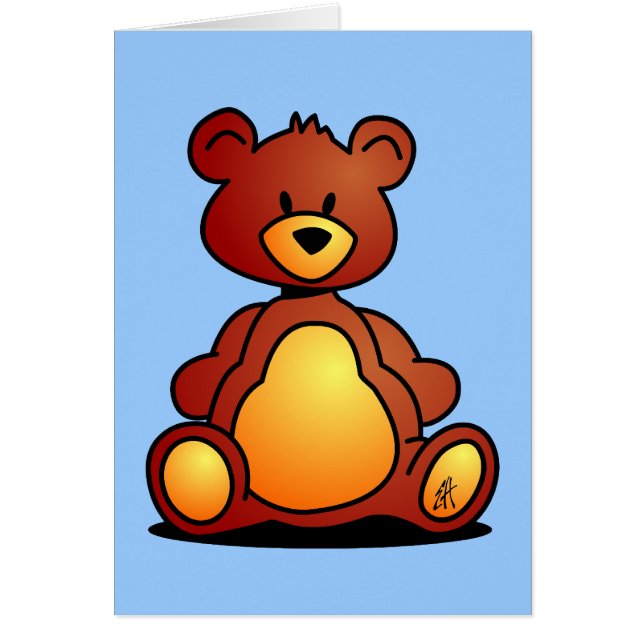 Cartão Urso de ursinho (Frente)