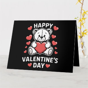 Cartão Urso do Dia dos Namorados feliz vday