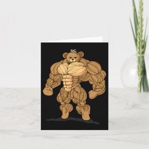 Cartão Urso Esportivo Fortalecido