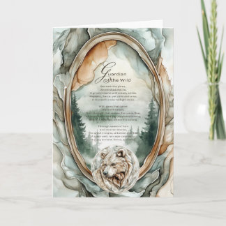 Cartão Urso Grizzly Guardião Da Natureza