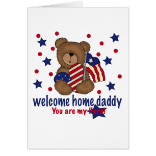 Cartão Urso Home bem-vindo do pai