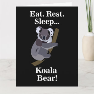 Cartão Urso Koala Engraçado