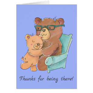 Cartão Urso Loving da papá com dia dos pais do urso do
