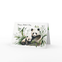 Urso Panda dia de as mães Com Cubo