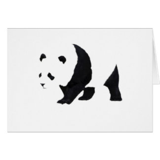 Cartão Urso panda grande