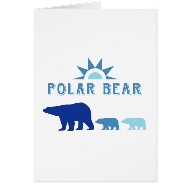 Cartão Urso Polar com Sol (Frente)