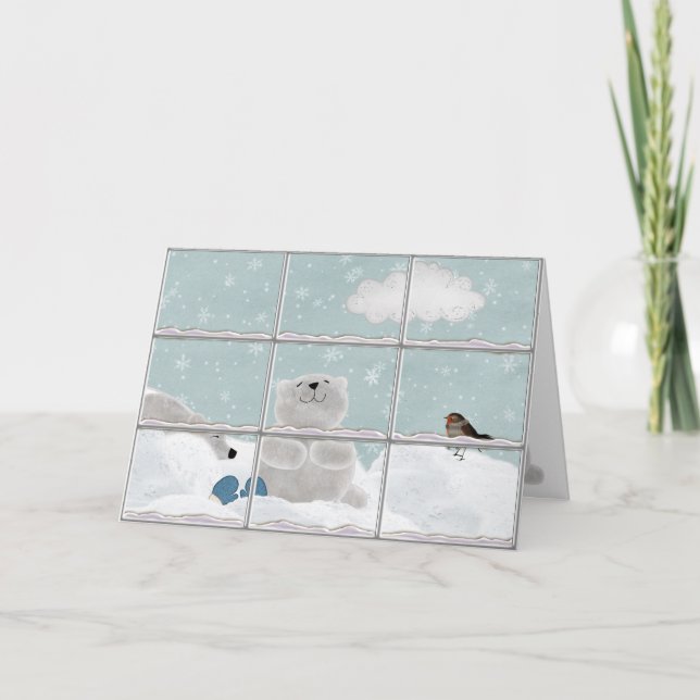 Cartão Urso Polar Consegue Bem (Frente)