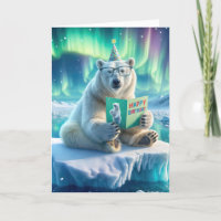 Urso Polar de Aniversário em um Iceberg