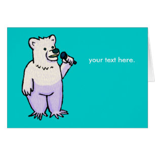 Cartão Urso polar Mike