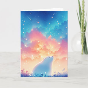 Cartão Urso Polar Sonhando Acordado