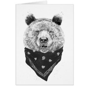 Cartão Urso selvagem