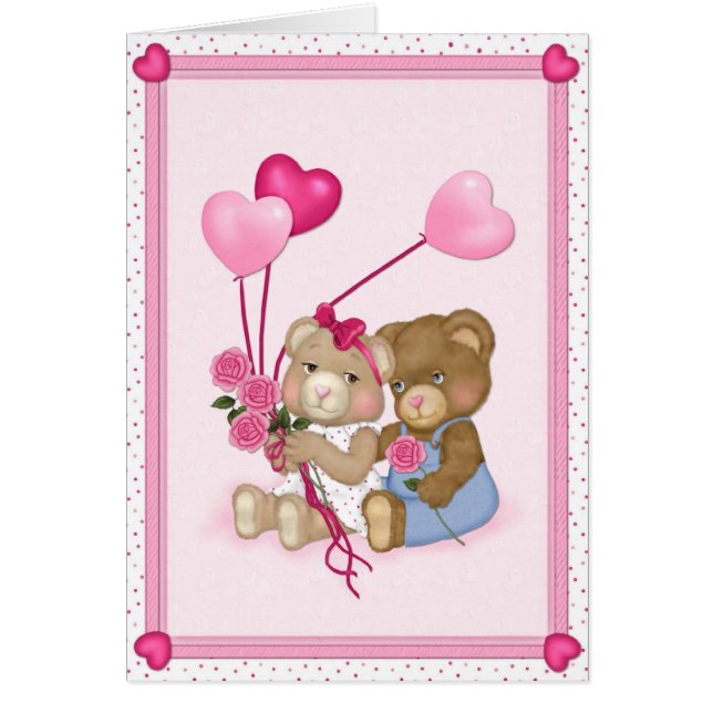 Cartão Ursos Doces - dentro vazio (Frente)