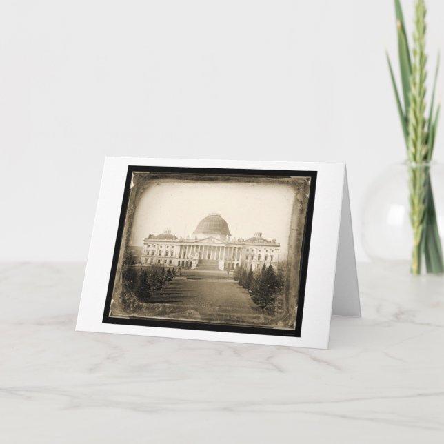 Cartão US Capitol DC Daguerreotype 1846 (Frente)