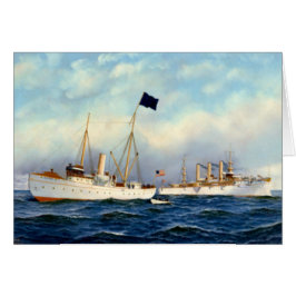 Cartão US Cruiser Brooklyn 1897