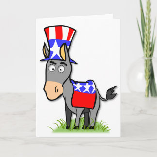 Cartão US Election Democrat Greeting Card