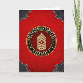 Cartão US Marines: Master Gunnery Sergeant (USMC MGySgt)