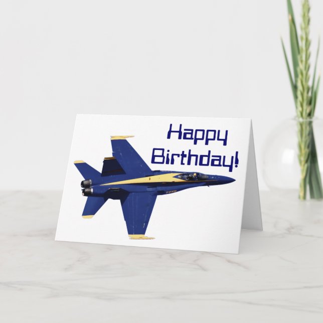 Cartão US NAVY Blue Angels Birthday Card (Frente)