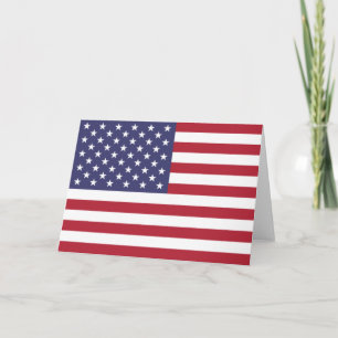 Cartão US Stars and Stripes